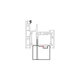 blaugelb Bankanschlussprofil EPS ALUPLAST für BT 76