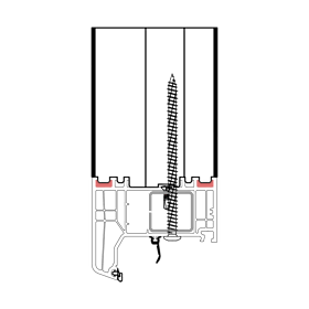 blaugelb Rahmenverbreiterung PVC/TK DECEUNINC 84X50X1500 30DB DECEUNINCK GRANDO, BAUTIEFE T/84