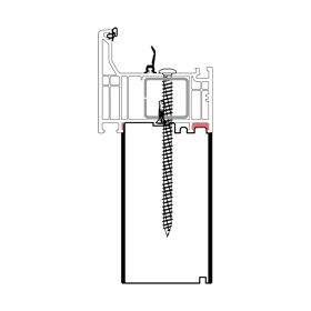 blaugelb Sockeldämmprofil PVC/TK DECEUNINC T/76 60x40x3000 DECEUNINCK INFINITY, BAUTIEFE T/76