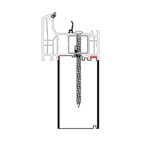 blaugelb Sockeldämmprofil PVC/TK DECEUNINC T/84 60x100x3000 DECEUNINCK GRANDO, BAUTIEFE T/84