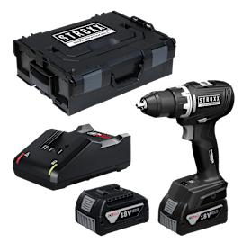 STROXX Akku-Bohrschrauber 18V mit 2x 5,0 Ah Akkus und Ladegerät im L-BOXX System