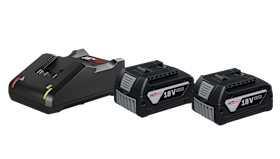 STROXX Power-Starter-Kit 18V mit 2× 5,0 Ah Akku und Schnellladegerät AMPShare-System