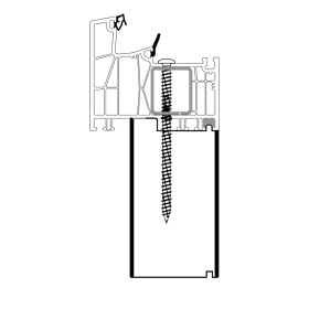 blaugelb Adapterprofil PVC/TK PROFINE T/88 60x30x3000MM PROFINE 88, BAUTIEFE T/88