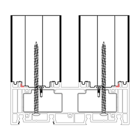 blaugelb Rahmenverbreiterung PVC/TK HS PROFIN 76x100x2500 30DB PROFINE 76, BAUTIEFE T/179