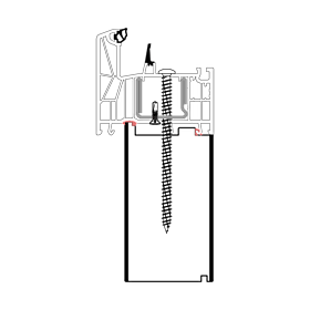 blaugelb Adapterprofil PVC/TK REHAU T/80 60x160x4000 REHAU SYNEGO, ARTEVO BAUTIEFE T/80