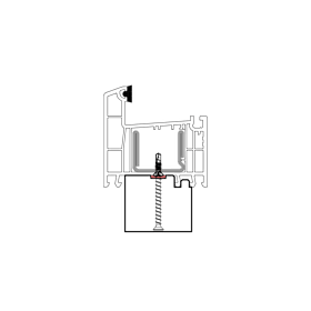 blaugelb Bankanschlussprofil EPS REHAU T/70 45x60x1200MM BRILLANT, EURO-DESIGN,Bautiefe T/70