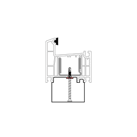 blaugelb Bankanschlussprofil EPS REHAU T/70 50x30x1200MM BRILLANT, EURO-DESIGN,Bautiefe T/70