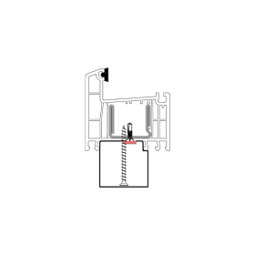 blaugelb Bankanschlussprofil EPS REHAU T/70/80 40x30x1200MM REHAU BRILLANT, SYNEGO, Bautiefe T/70, T