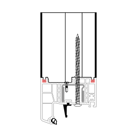 blaugelb Rahmenverbreiterung PVC/TK REHAU GEN 86x125x3000 30DB REHAU GENEO 86, BAUTIEFE T/86