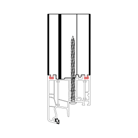 blaugelb Rahmenverbreiterung PVC/TK REHAU 70X50X2500 36DB REHAU BRILLANT,EURO-DESIGN,BAUTIEFE T/70