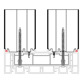 blaugelb Rahmenverbreiterung PVC/TK HS REHAU 80X50X2500 30DB REHAU SYNEGO, BAUTIEFE T/80-190
