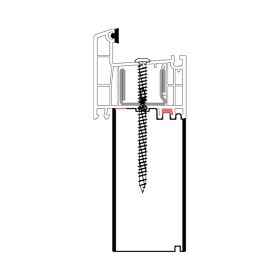 blaugelb Sockeldämmprofil PVC/TK REHAU T/70 55x40x3000 BRILLANT, EURO-DESIGN,BAUTIEFE T/70