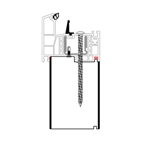 blaugelb Sockeldämmprofil PVC/TK REHAU GEN T/86 74x160x4000 REHAU GENEO 86, BAUTIEFE T/86