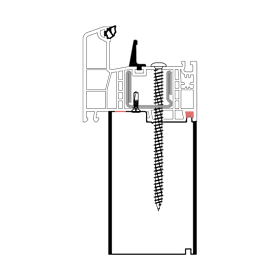blaugelb Sockeldämmprofil PVC/TK REHAU GEN T/86 66x160x3000 REHAU GENEO 86, BAUTIEFE T/86