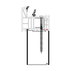 blaugelb Adapterprofil PVC/TK SALAM BLU T/82 66x200x3000 SALAMANDER BLUEVOLUTION, BAUTIEFE T/82