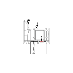 blaugelb Bankanschlussprofil EPS SALAMANDER T/76 45x30x1200MM SALAMANDER GREENEVOLUTION, Bautiefe T/76