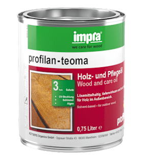 impra Holzöl profilan-teoma Lösemittelhaltiges Holzöl für Feuchteschutz und Pflege im Außenbereich
