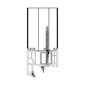 blaugelb Rahmenverbreiterung PVC/TK SALAM GRE 76x150x3000 30DB SALAMANDER GREENEVOLUTION, BAUTIEFE T/76