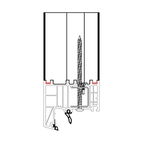 blaugelb Rahmenverbreiterung PVC/TK SALAM BLU 82X50X2500 30DB SALAMANDER bluEvolution82, BAUTIEFE T/82