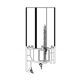 blaugelb Rahmenverbreiterung PVC/TK SALAM GRE 76X50X3000 36DB SALAMANDER GREENEVOLUTION, BAUTIEFE T/76