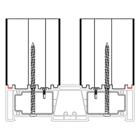 blaugelb Rahmenverbreiterung PVC/TK HS SALAM 82x175x2500 30DB SALAMANDER evolutionDrive HST,BAUT. T/82