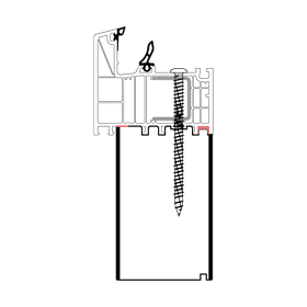 blaugelb Sockeldämmprofil PVC/TK SALAM BLU T/82 66x30x3000 SALAMANDER bluEvolution82, BAUTIEFE T/82