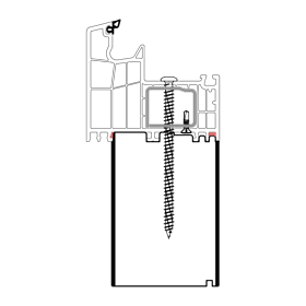 blaugelb Sockeldämmprofil PVC/TK SALAM BLU T/92 74x130x3000 SALAMANDER bluEvolution92, BAUTIEFE T/92