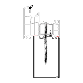 blaugelb Sockeldämmprofil PVC/TK SALAM BLU T/92 66x100x3000 SALAMANDER bluEvolution92, BAUTIEFE T/92