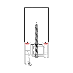 blaugelb Rahmenverbreiterung PVC/TK SCHÜCO CT 70x250x2500 30DB SCHÜCO CT70, BAUTIEFE T/70