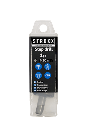STROXX Stufenbohrer HSS Vielseitiger Schnellarbeitsstahl-Bohrer für präzises Bohren