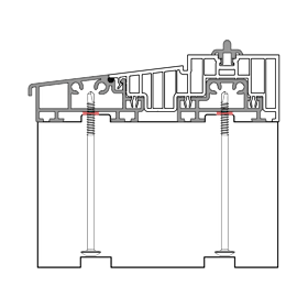 blaugelb Sockeldämmprofil EPS HS SCHÜCO T/167 165X100X1200 SCHÜCO EASYSLIDE CT 70, T/167