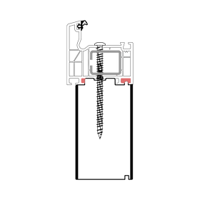 blaugelb Sockeldämmprofil PVC/TK SCHÜCO T/70/82 60X50X3000 SCHÜCO CT70. LIVING 82, BAUTIEFE T/70/82