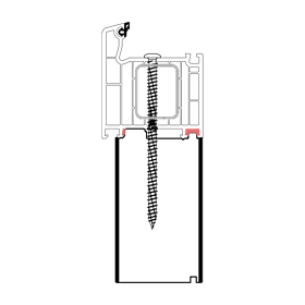 blaugelb Adapterprofil PVC/TK VEKA T/70 60x100x3000MM VEKA 70, BAUTIEFE T/70