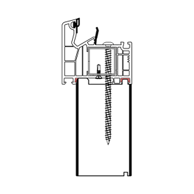 blaugelb Adapterprofil PVC/TK VEKA T/76 60x100x3000MM VEKA 76, BAUTIEFE T/76