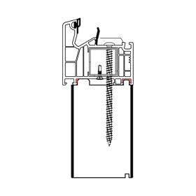 blaugelb Adapterprofil PVC/TK 66x260x4000, VEKA-76 VEKA-76, SOFTLINE
