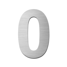 HAUSNUMMERN 30.6400.03 NUMMER: 0 EDELSTAHL