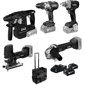 STROXX Akku Werkzeug 18V E-Werkzeug All-in-One Set