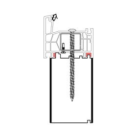 blaugelb Adapterprofil PVC/TK 66x240x4000, PROFINE-76 PROFINE-76, GKG-TS87612-24-FL