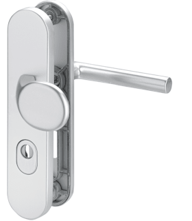 Alu-Schutz-Wechsel-Garnitur, ES-1 Serie Logo, ovales Langschild 15mm, 72 ZA, 8mm VKT, TS=35-45mm, 108/K2, 9745Z/K2