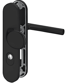 Alu-Schutz-Wechsel-Garnitur, ES-1 Serie Logo, ovales Langschild 15mm, 72 ZA, 8mm VKT, TS=35-45mm, 108/K2, 9745Z/K2