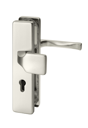 Alu-Schutz-Wechsel-Garnitur, ES-0 Serie Lana, kantiges Langschild 12mm, 72 PZ, 8mm VKT, TS=35-45mm, 137/K1, 9756Z/K1