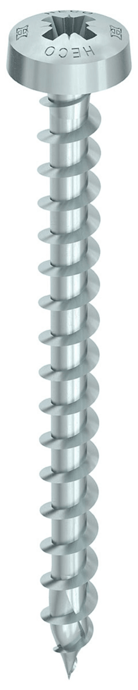 HECO-TOPIX-plus 3,5 x 15, Rundkopf, PZD-2, VVG, A3K, 200 Stück