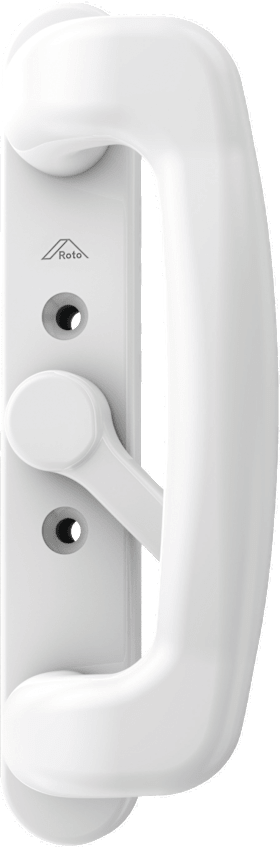 Roto Fenstergriff InlineSliding,UG,7mm,m.Logo,silberfarben