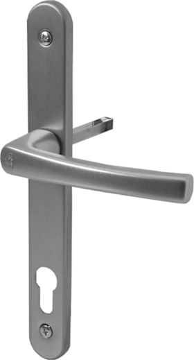 ROTO Drücker-Halbgarnitur mit Langschild, Aluminium
