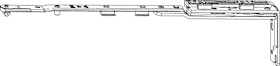 Roto Drehkippbeschlag NX Axerarm C 250 TF für Holz und Kunststoff, silber