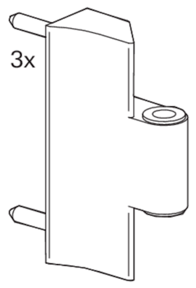 Roto Faltschiebetür Rahmenlager Patio Fold Aluminium Größe 21 mittelbronze pulverbeschichtet