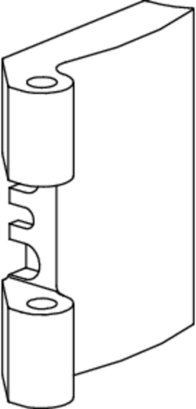 Faltschiebetür-Flügelba.,Patio Fold, Gr. 40, DIN Links-Rechts, ALU, Si, pulverb.