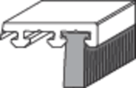 ROTO Bürstendichtung PB 48 Fin-Seal grau