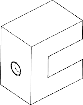ROTO Bohrlehre für Stopper Patio 6080 Stahl Fensterbauzubehör