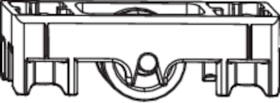 Schiebefenster-Laufwagen,Single,InlineSliding,links-rechts,40kg,gelb